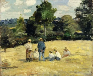 Die Rast der Erntearbeiter, Montfoucault, 1875