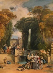 Garten eines französischen Schlosses, 1832
