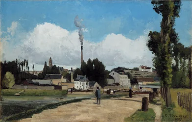 Ufer der Oise in Pontoise