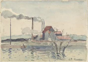 Fabrik an der Oise in Pontoise