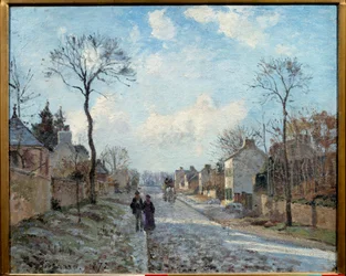 Die Straße nach Louveciennes. 1872. Maße: 0,6 x 0,73 m. Paris, Musée d’Orsay