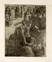 Gemüsemarkt in Pontoise