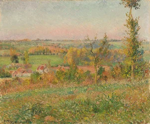 Die Hügel von Thierceville von der Landstraße aus gesehen, Umgebung von Eragny, 1884