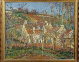 Die roten Dächer, Ecke des Dorfes, Winter