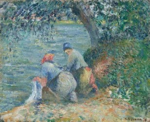 Wäscherinnen am Wasser, Pontoise, 1878