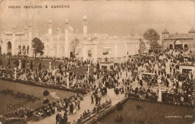 Indischer Pavillon und Gärten, ca. 1925