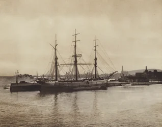 Der Hafen von Hochelaga, alter Schoner noch im Einsatz