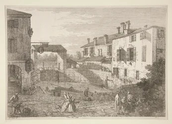 Le Porte del Dolo (Die Schleusen von Dolo), aus der Serie Vedute (Ansichten)