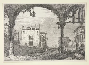 Le Portique à la lanterne, aus der Serie Vedute