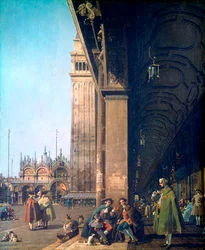 Piazza San Marco und die Kolonnade, 1756