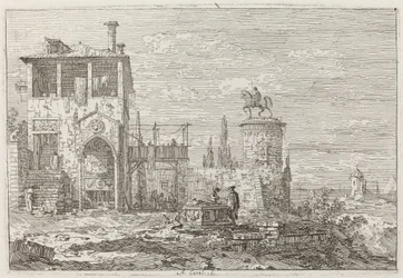 Das Reiterdenkmal (oben rechts)