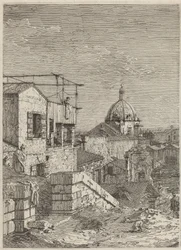Das Haus mit der Inschrift [links], 1741