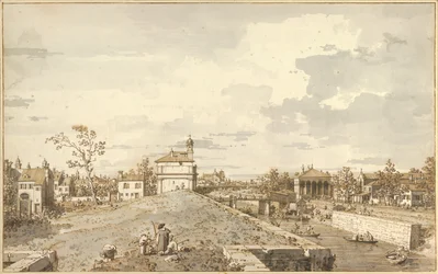 Die Porta Portello mit dem Brenta-Kanal in Padua, 1740-1743