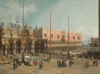 Der Markusplatz in Venedig, 1742-1744
