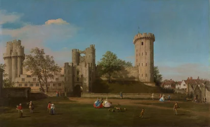 Warwick Castle, Ostfront vom äußeren Hof