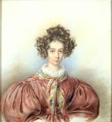 Porträt von George Sand, 1830