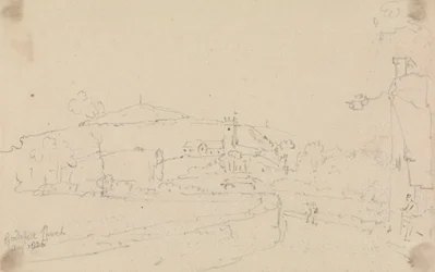 Godshill Kirche, August 1826