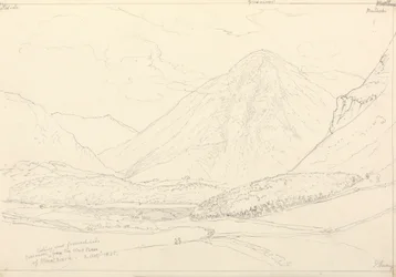 Grasmoor von der Westbasis von Mellbreak, 2. August 1835