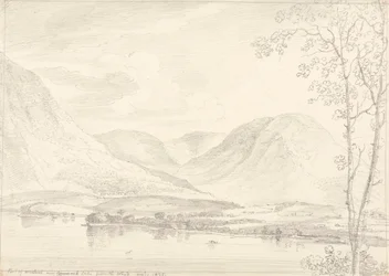 Teil von Mellbreak über Crummock Lake, 1. August 1835