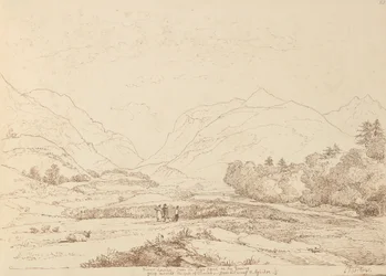 Fluss Laune von der Hochstraße von Killarney & Aghadoe, 6. September 1841