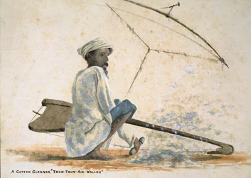 Ein Baumwollreiniger "Thun-Thun-Aie-Wallah", Indien