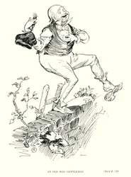 Dickens Charakter: Ein alter verrückter Herr