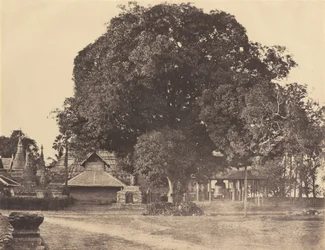 Rangun: Große Glocke der Shwe Dagon Pagode, November 1855