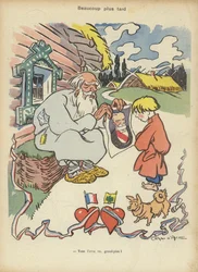 Präsident Loubets Besuch in Russland, Illustration für Le Rire