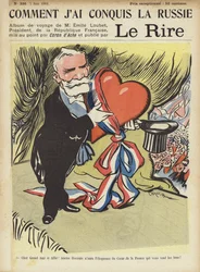 Präsident Loubets Besuch in Russland, Illustration für Le Rire