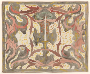 Dekoratives Design mit aufrechtem Degen