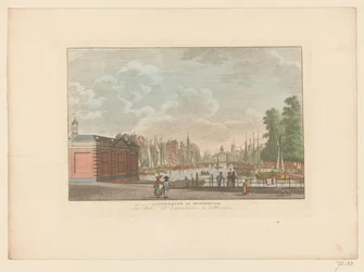 Ansicht des Leuvehafens in Rotterdam