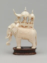Schwarzer König, Schachfigur, Indien, um 1820