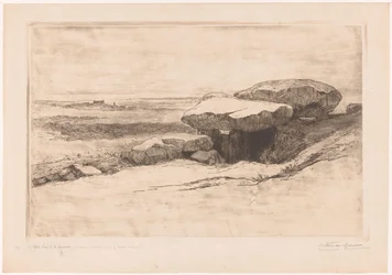 Dolmen von Rondossec an der Küste bei Plouharnel