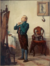 Herr vor einem Spiegel