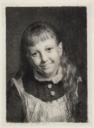 Das lachende Mädchen. Porträt von Ida Alma Bloch