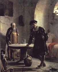 König Christian II. im Gefängnis