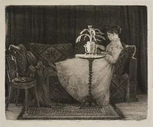 Lesende Dame