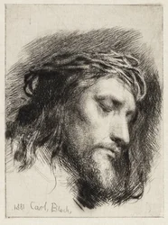 Dornengekröntes Christus-Haupt