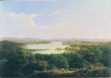 Blick vom Kirchberg bei Nedlitz