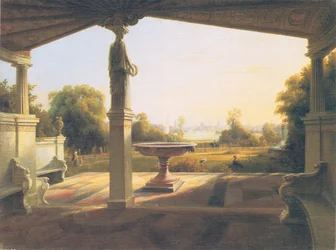 Blick vom Park des Prinzen Carl von Glienicke nach Potsdam