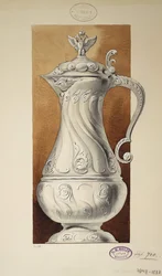 Design eines Weinkruges. Serie Die Mitgift der Großfürstin Maria Pawlowna, 1907-1908