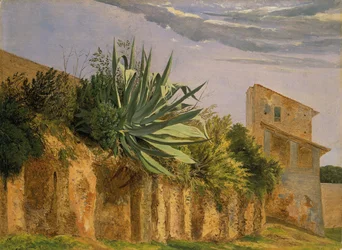 Auf der Stadtmauer von Rom