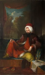 Porträt von Yusuf Agah Efendi 1744-1824, zweite Hälfte des 18. Jahrhunderts