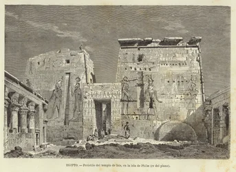 Ägypten - Kolonnade des Tempels der Isis auf der Insel Philae