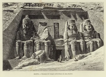 Ägypten - Fassade des unterirdischen Tempels von Abu Simbel
