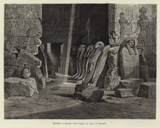 Ägypten - Innenraum des Tempels von Opet in Karnak