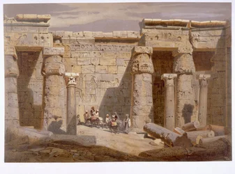 Tempel von Medinet Habu, Theben, 1874