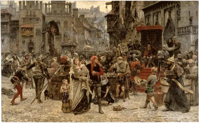 Valdemar Atterdag hält Visby gegen Lösegeld fest, 1361, 1882