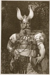 Ein Wikingerhäuptling, Illustration aus 