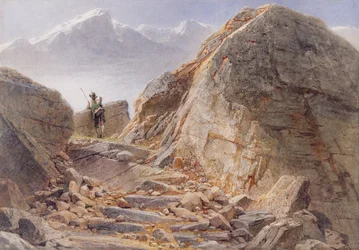 Am Fuße des Watzmanns, Bayerische Alpen, 1857